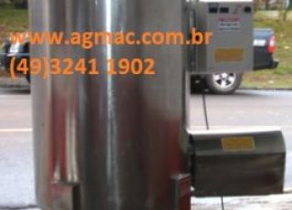 Misturador inox tanque vertical - AGMAC - MTV-250-X  - sistema de mistura com processador / moedor